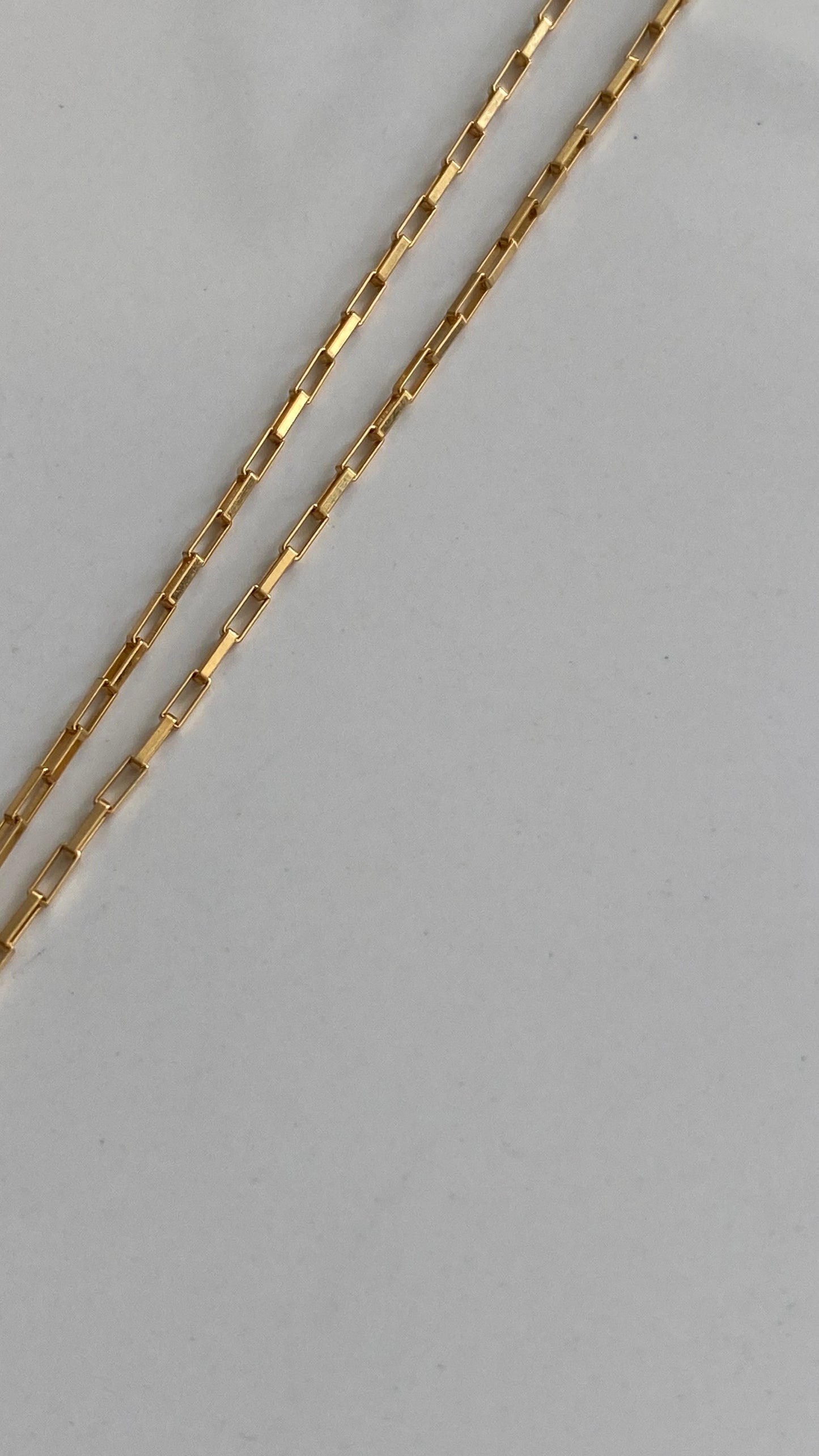 Double stack Fresh Water Pearl Necklace on 14K Gold Filled box chain 18in