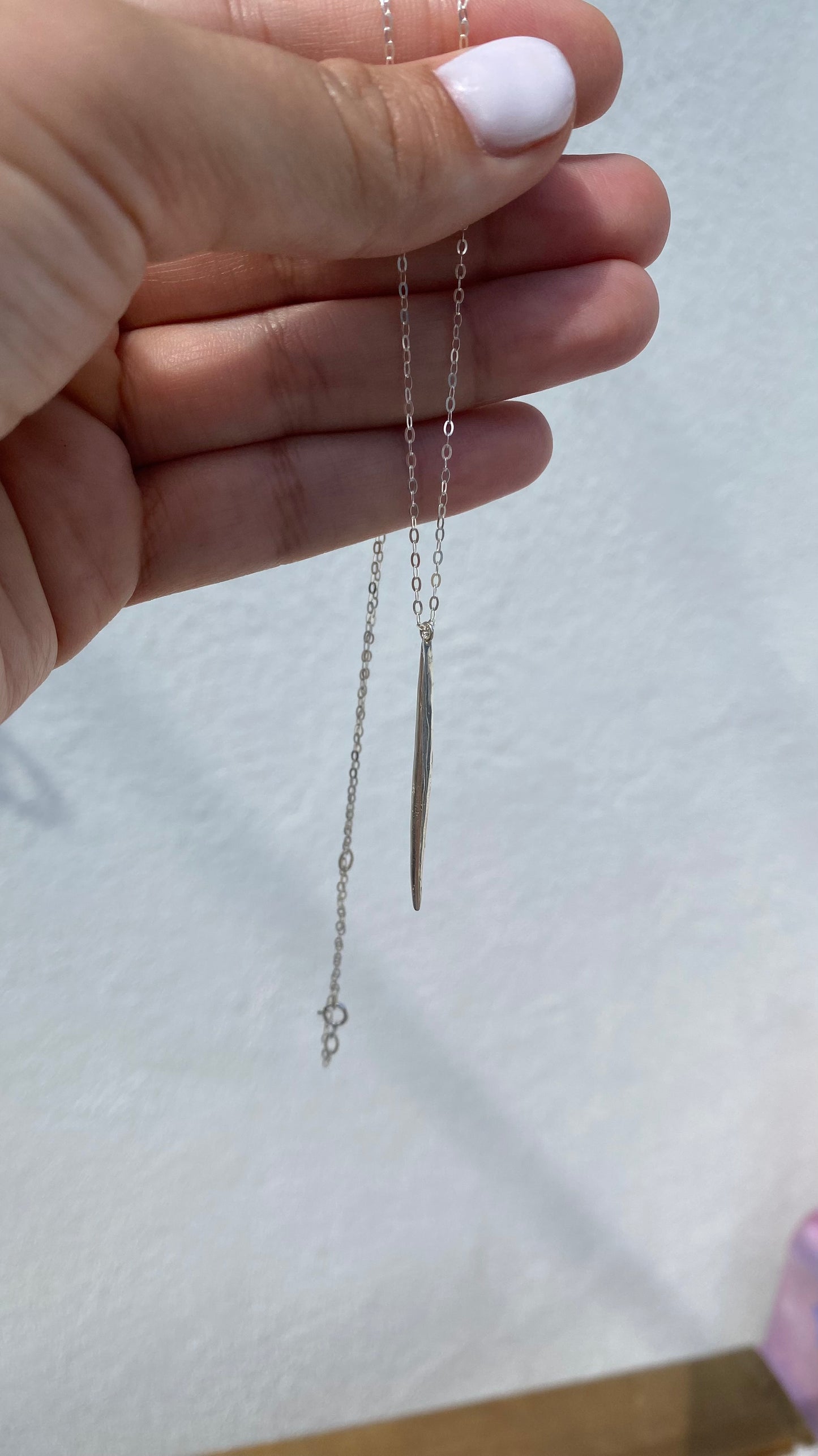 Quill Sterling Silver Necklace 18-20’