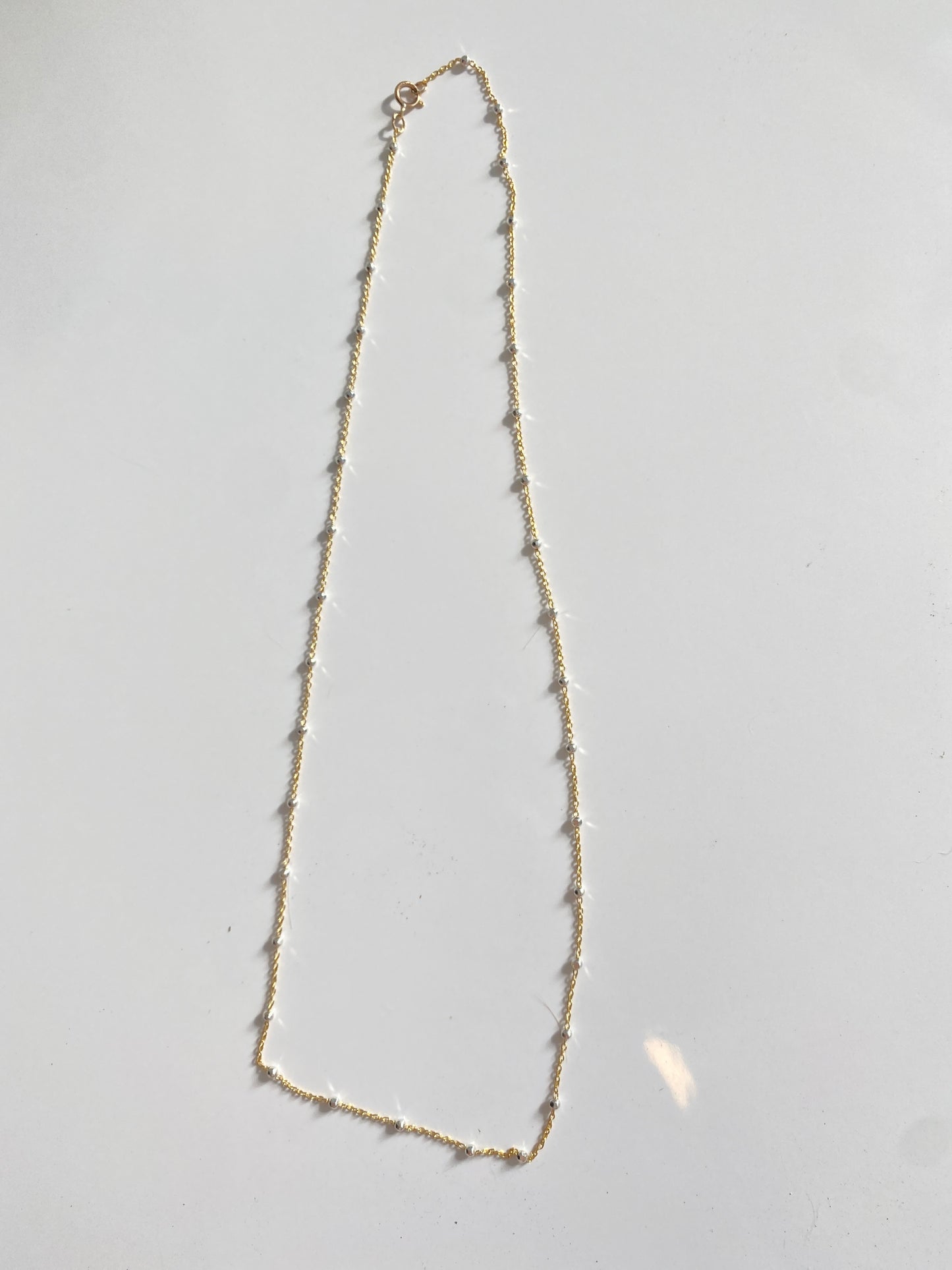 Satellite two tone 18’ Necklace