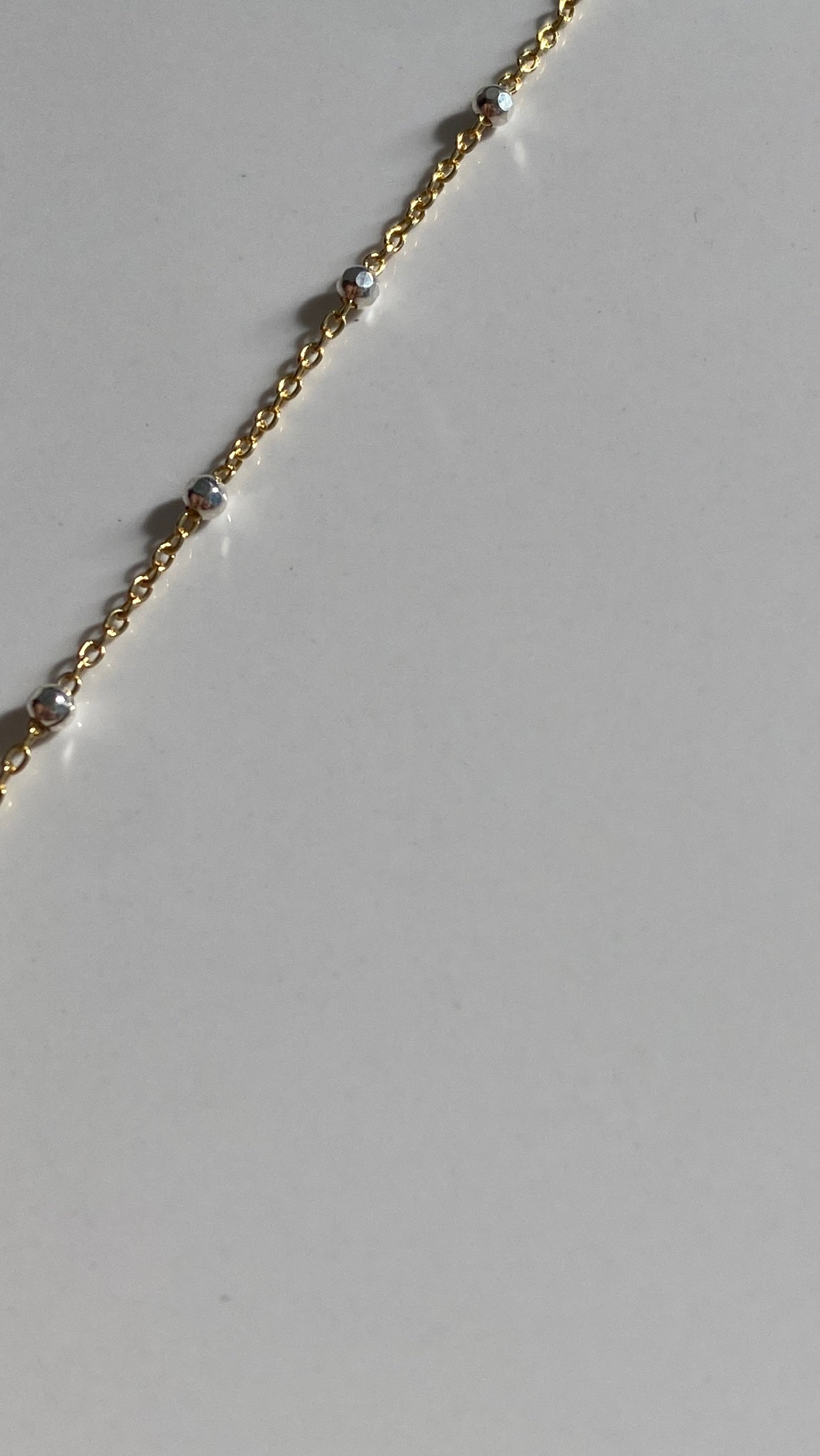 Satellite two tone 18’ Necklace