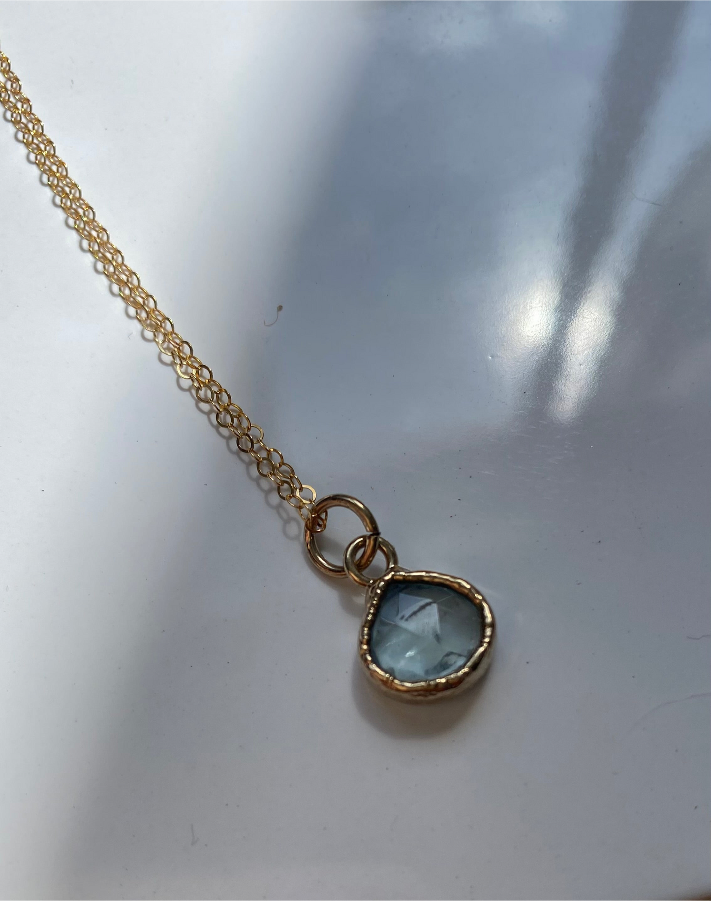 Citrine 14K Gold Filled Necklace 19inches long