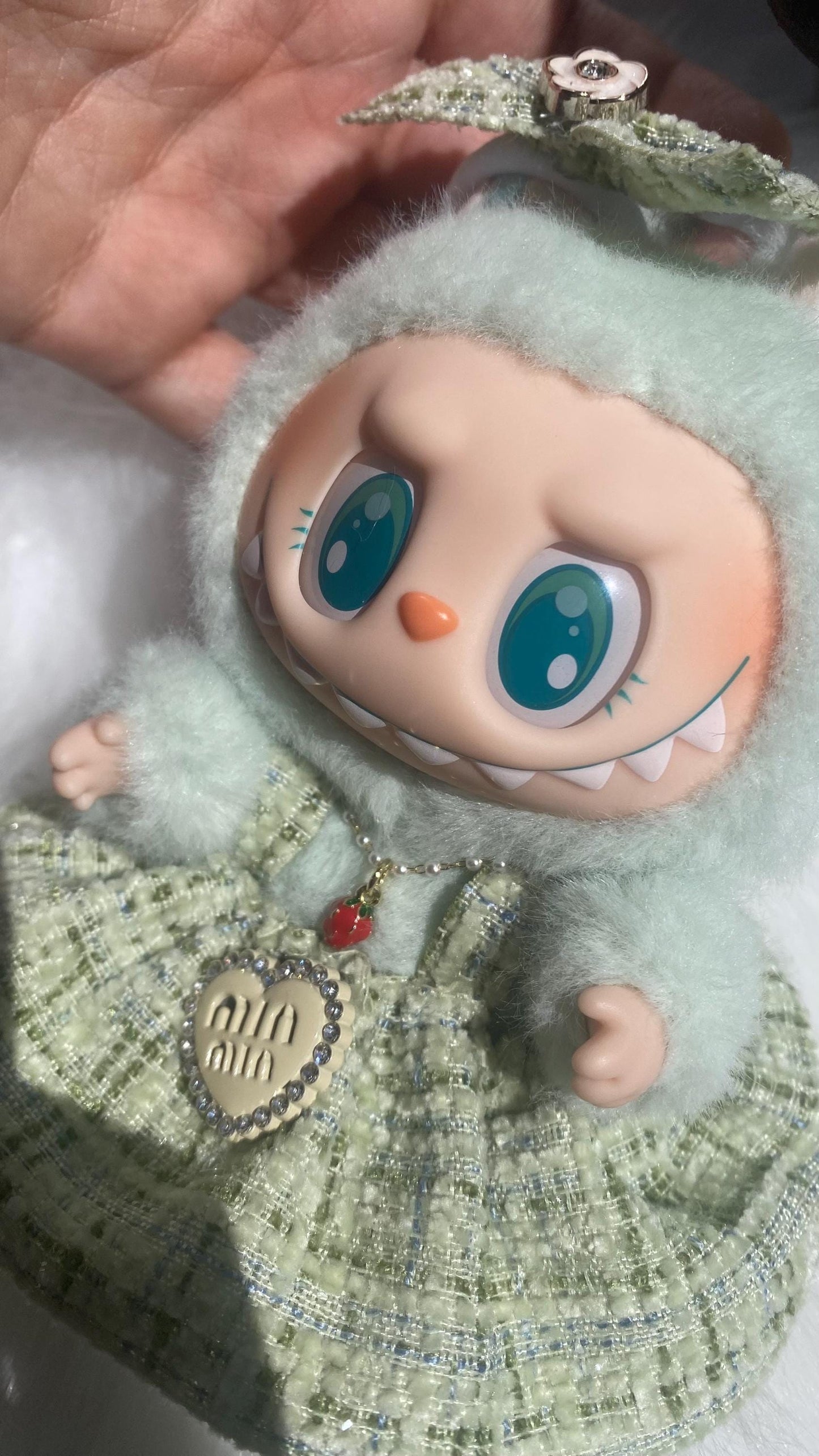 Labubu | Mini Necklace with a sweet little charm | Strawberry charm