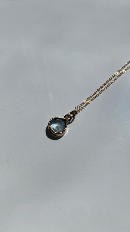 Citrine 14K Gold Filled Necklace 19inches long