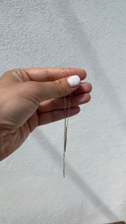 Quill Sterling Silver Necklace 18-20’