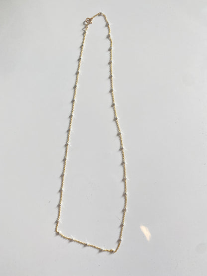 Satellite two tone 18’ Necklace