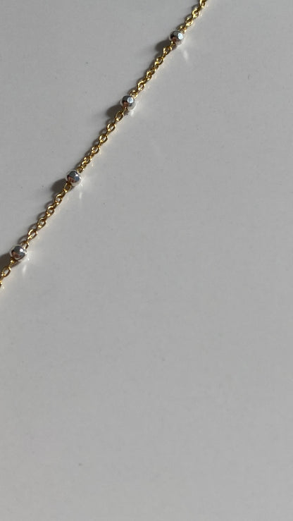 Satellite two tone 18’ Necklace